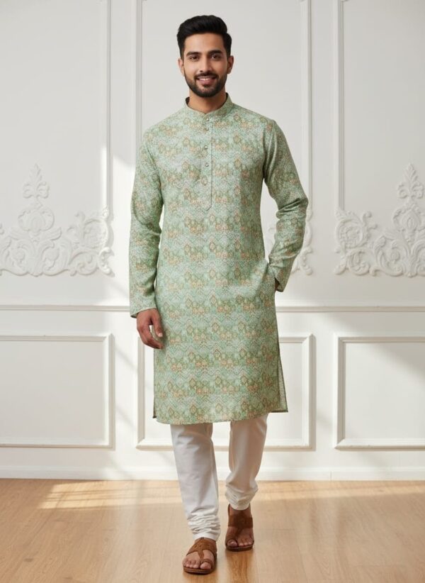 Royal Pista Chikankari Kurta Pyjama